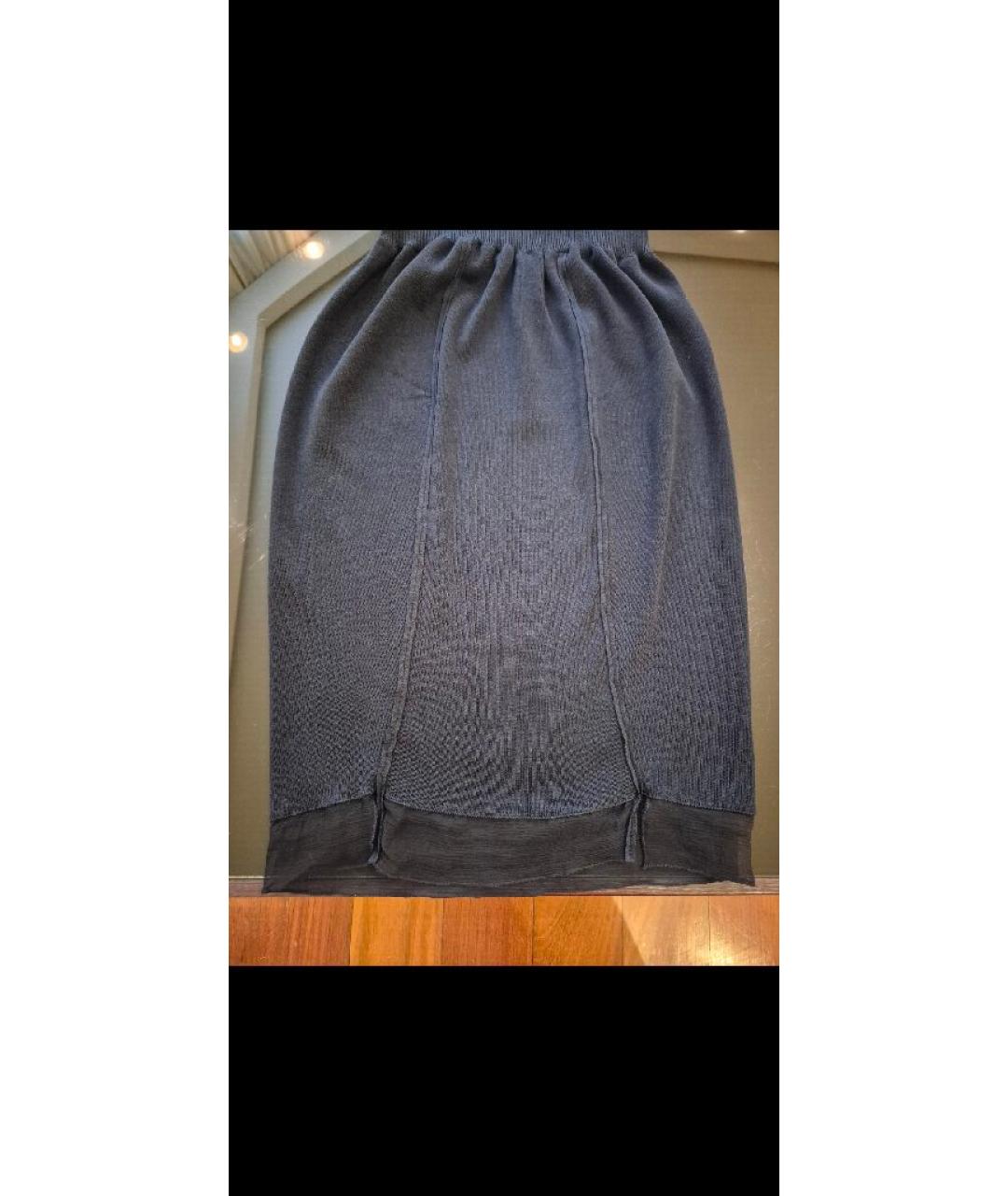 SAINT LAURENT Черное шелковое платье, фото 4