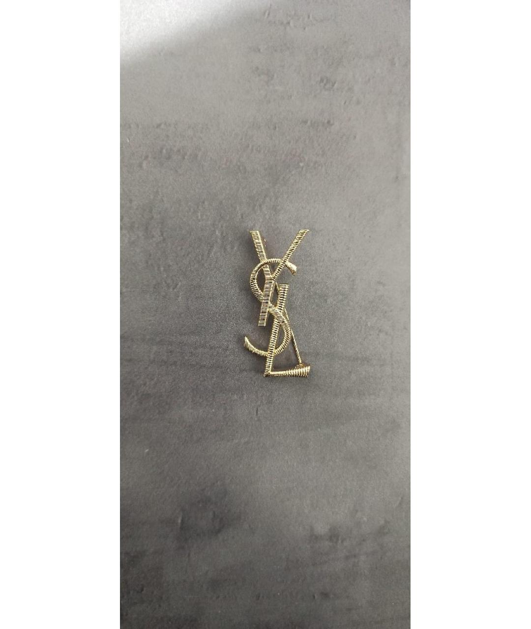 SAINT LAURENT Золотая булавка / брошь, фото 7