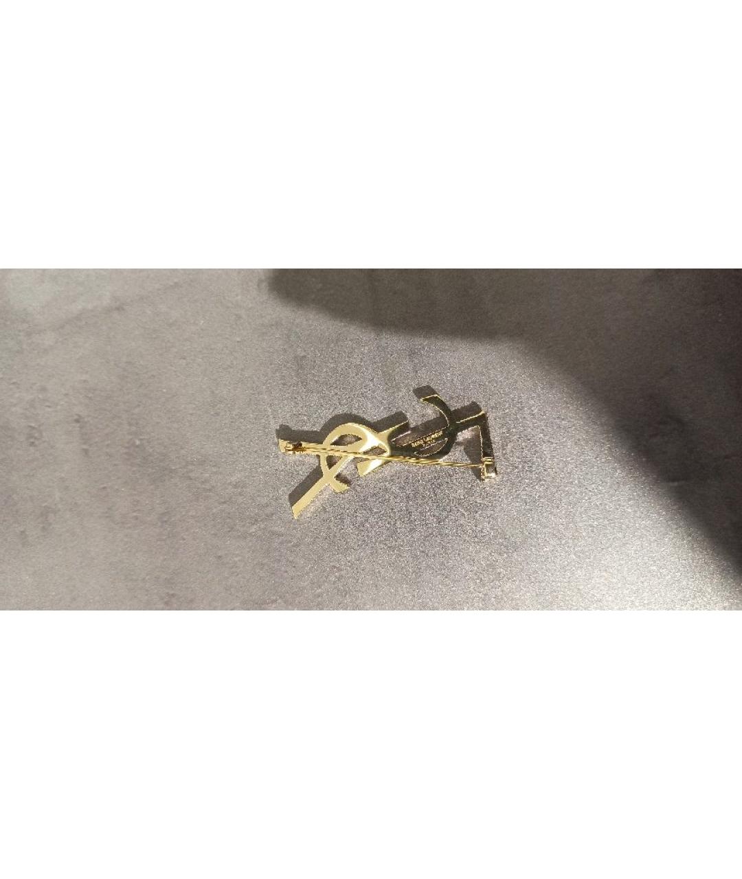 SAINT LAURENT Золотая булавка / брошь, фото 3