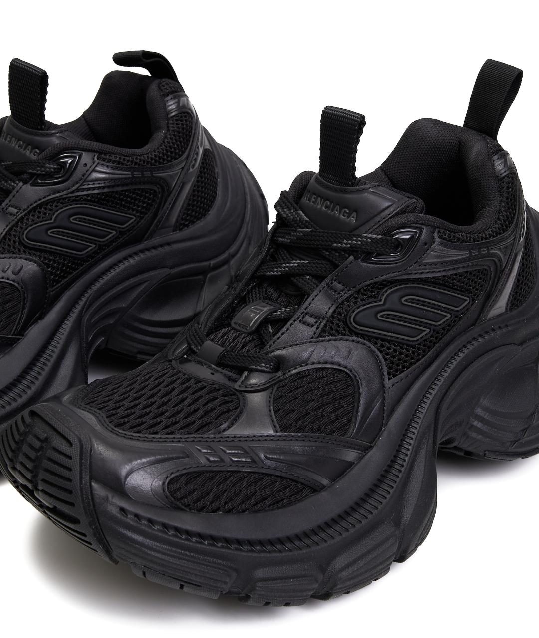 BALENCIAGA Черные текстильные кроссовки, фото 6