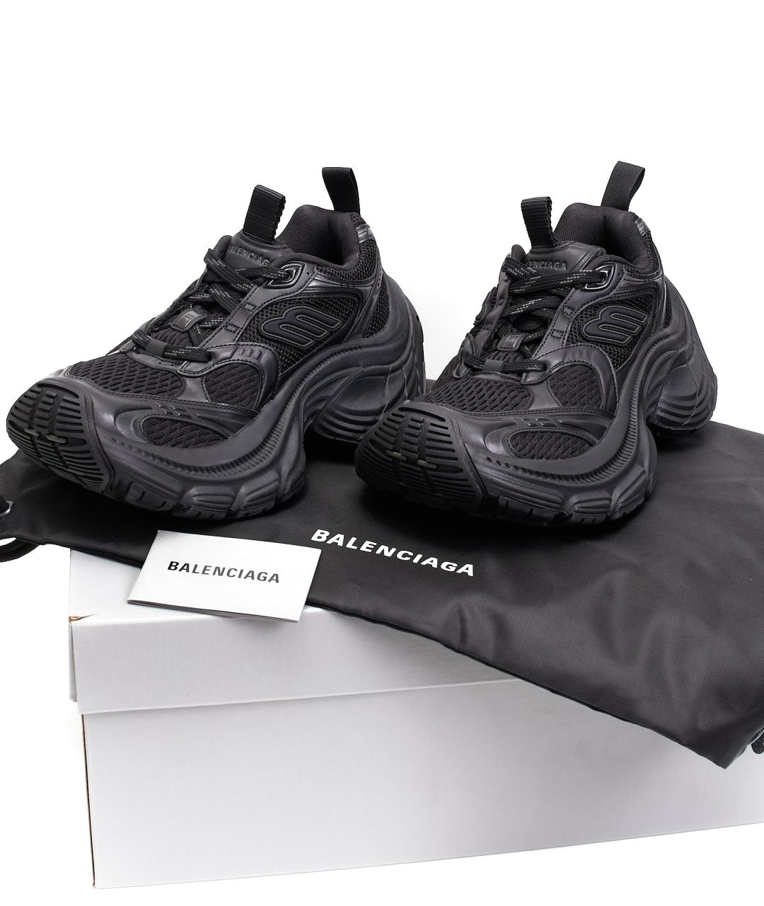 BALENCIAGA Черные текстильные кроссовки, фото 7