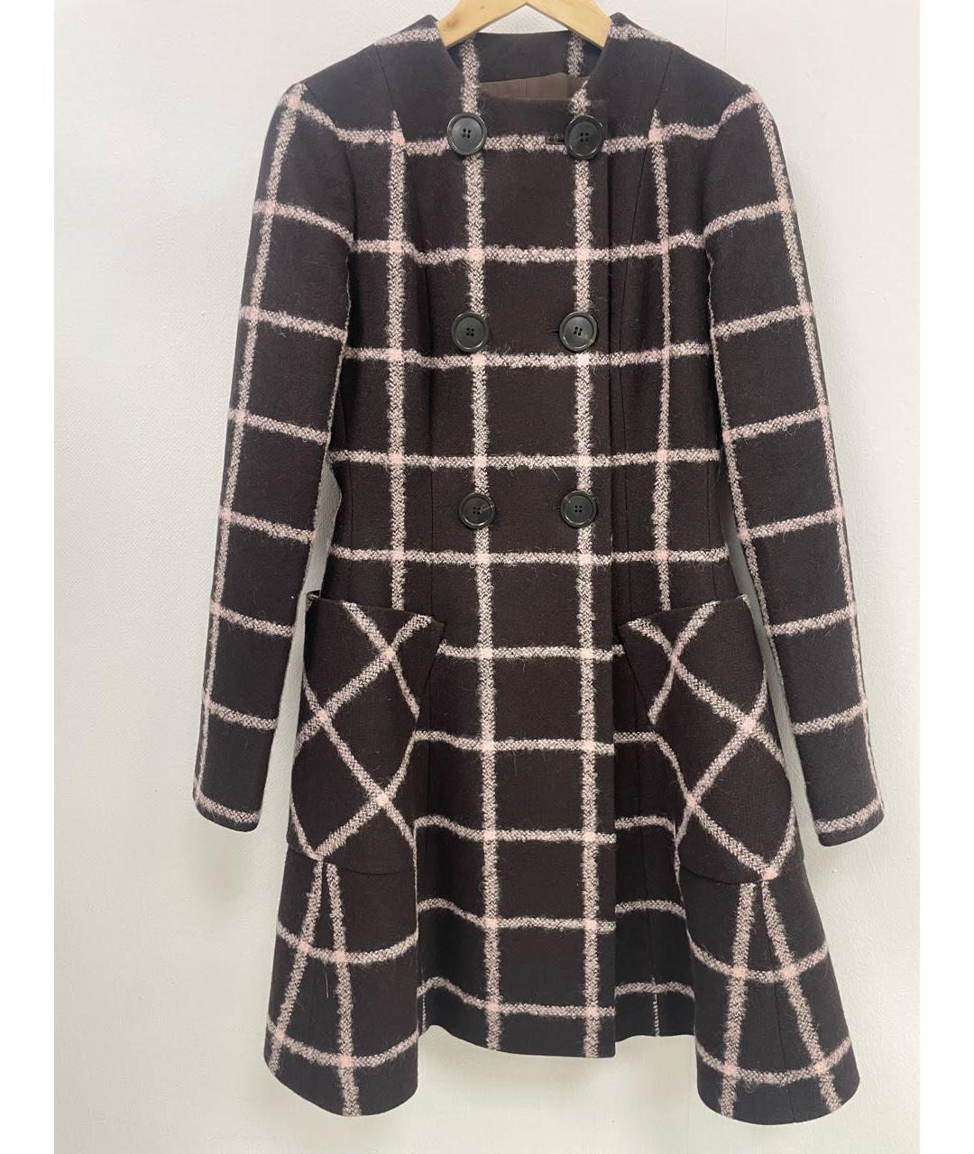 CHRISTIAN DIOR Коричневое шерстяное пальто, фото 8