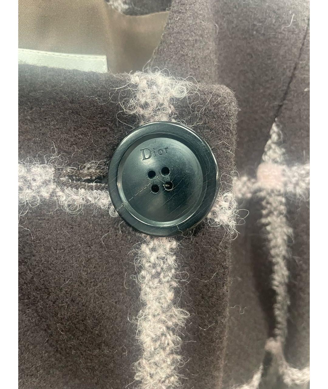 CHRISTIAN DIOR Коричневое шерстяное пальто, фото 7