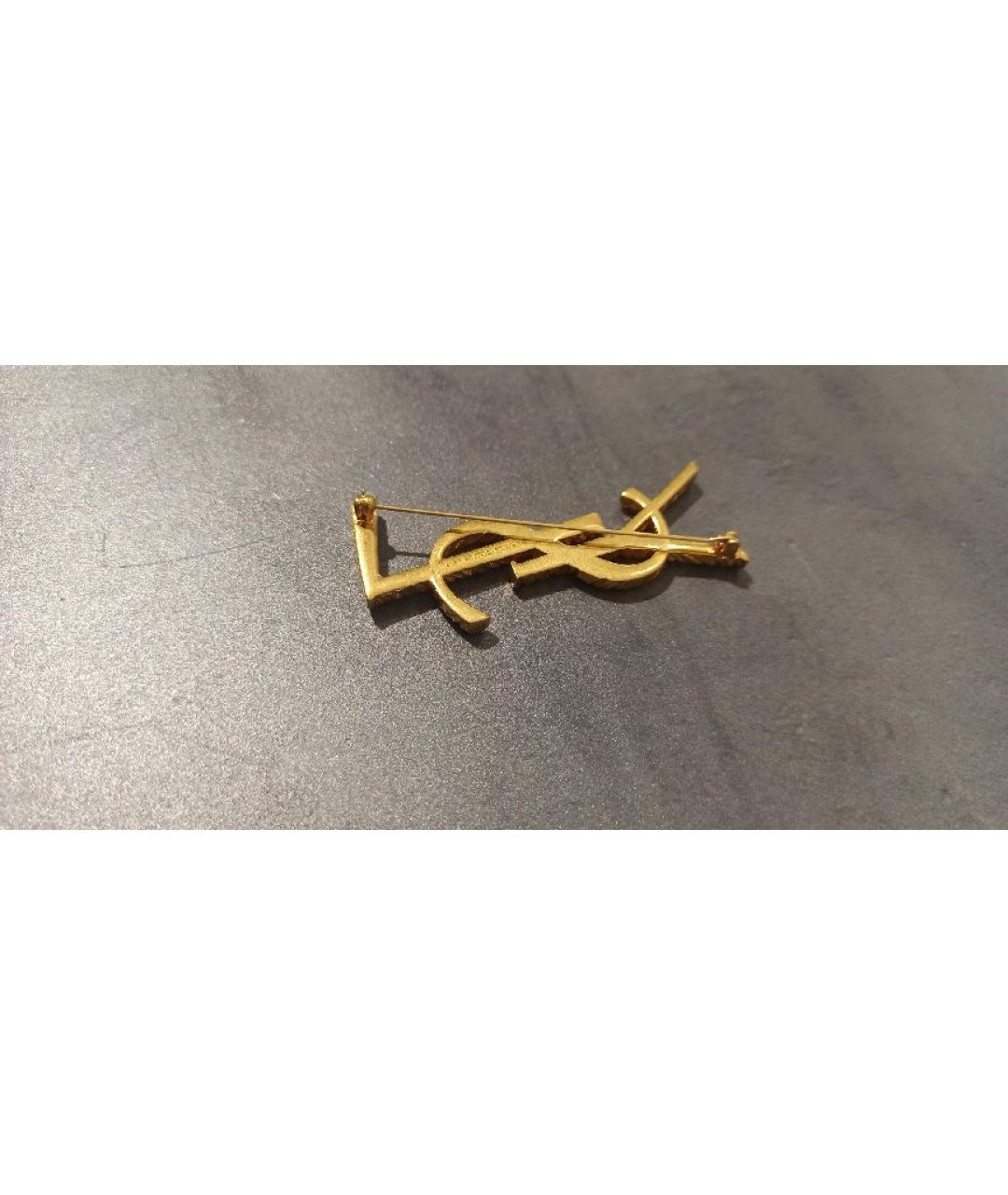 SAINT LAURENT Золотая булавка / брошь, фото 4