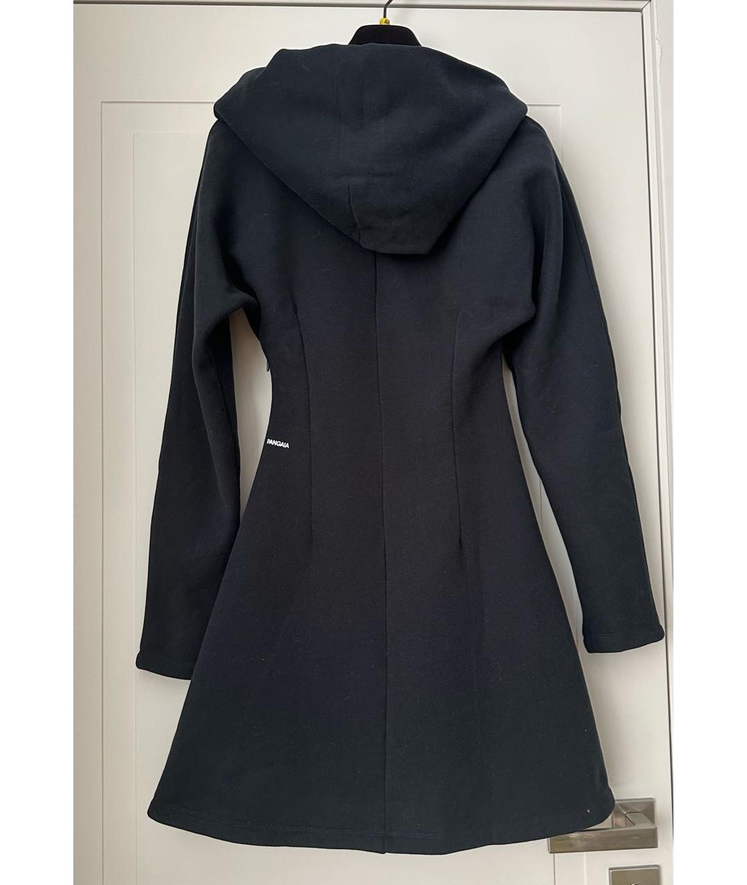 THE PANGAIA Черное хлопковое повседневное платье, фото 2