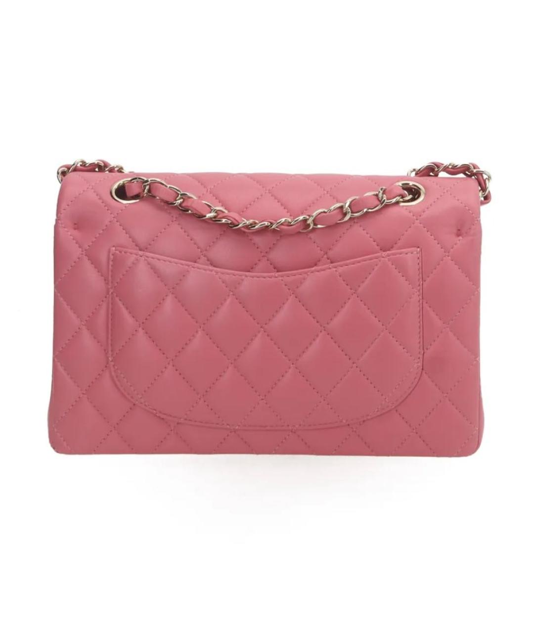 CHANEL Розовая кожаная сумка через плечо, фото 2