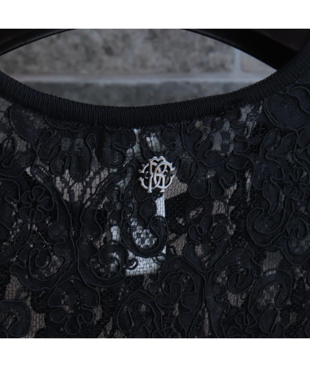 ROBERTO CAVALLI Черная шерстяная блузы, фото 6