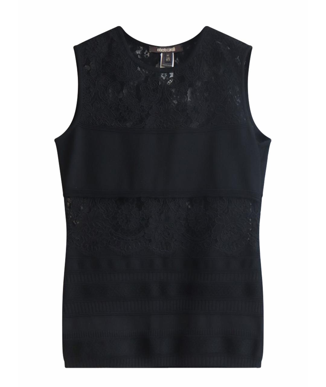 ROBERTO CAVALLI Черная шерстяная блузы, фото 1