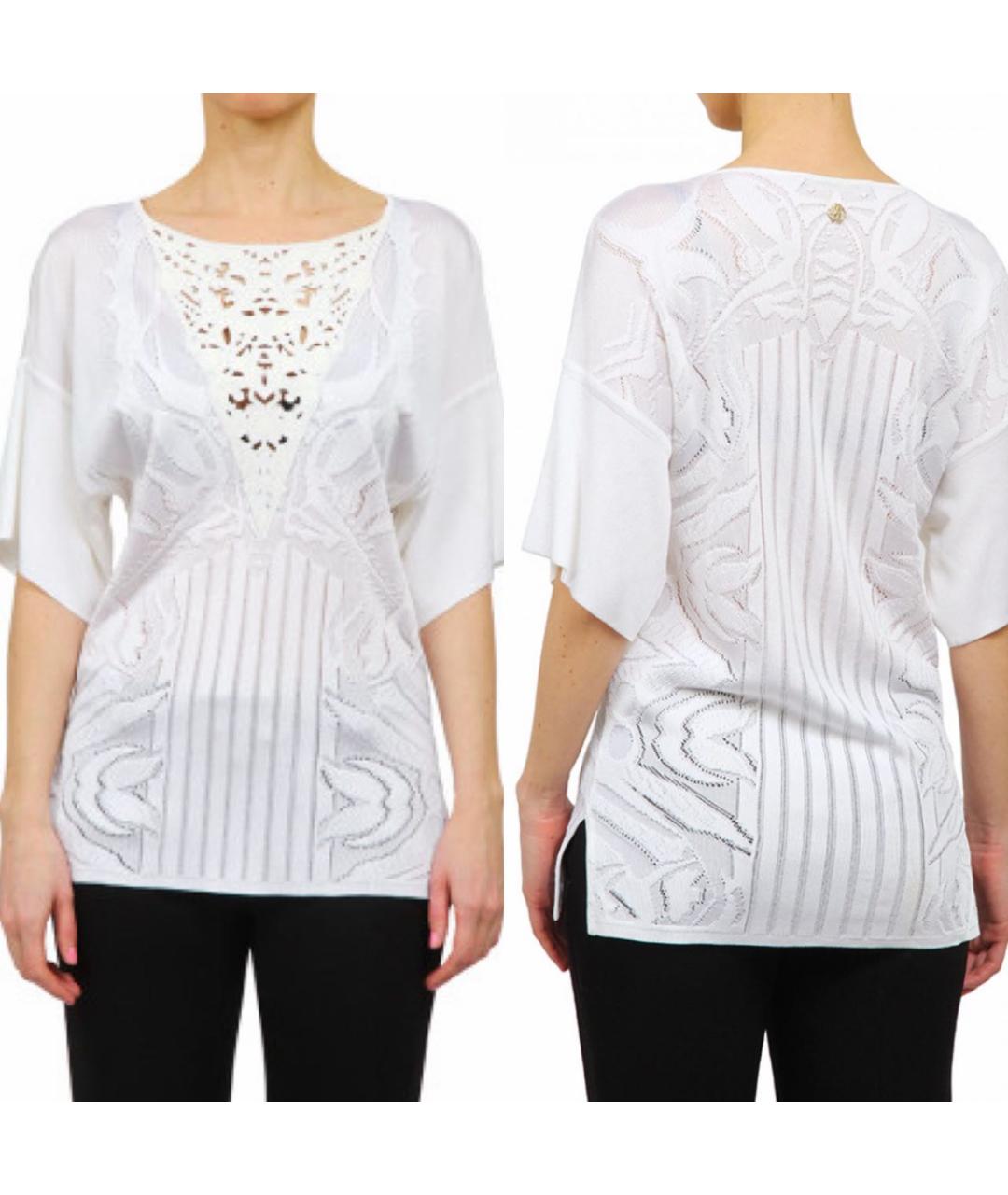 ROBERTO CAVALLI Черная вискозная блузы, фото 8