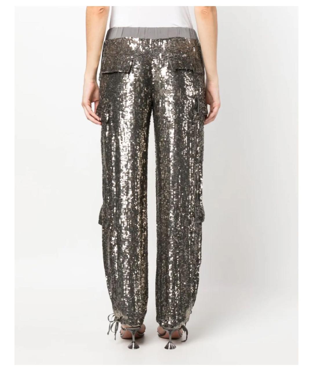 P.A.R.O.S.H. Серебряные брюки широкие, фото 3