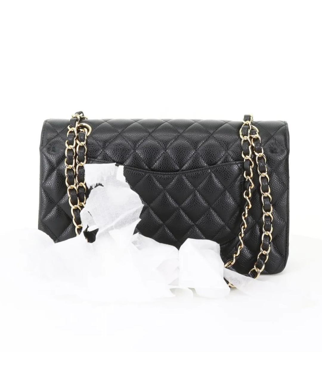 CHANEL Черная кожаная сумка через плечо, фото 4