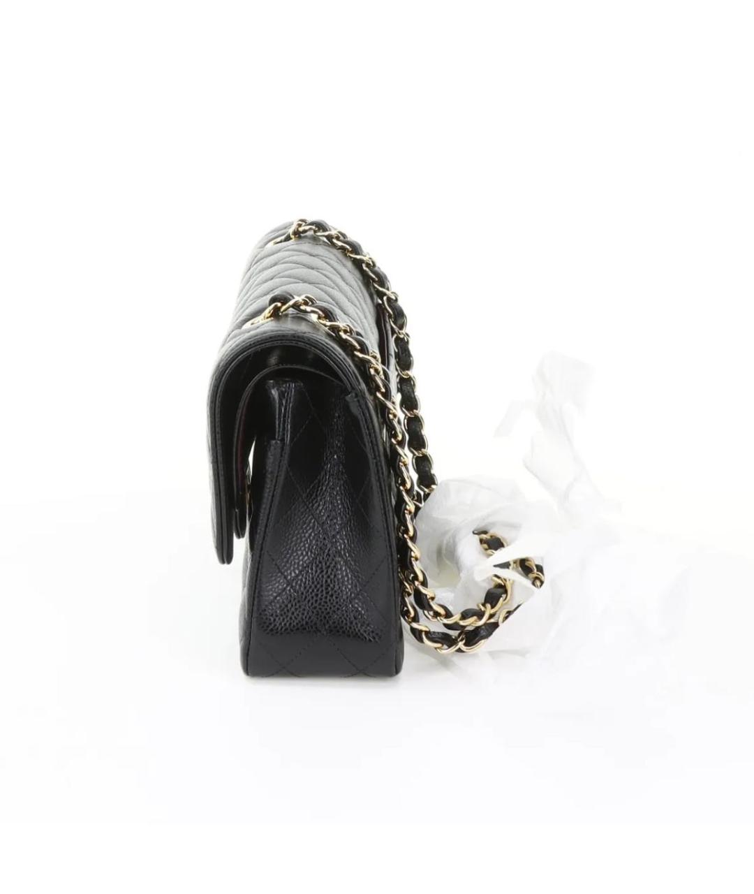 CHANEL Черная кожаная сумка через плечо, фото 2