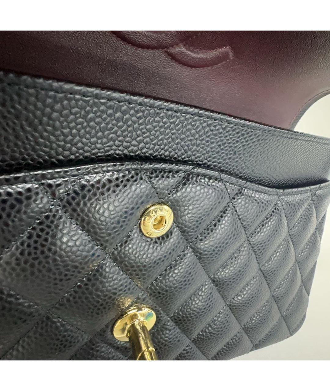 CHANEL Черная кожаная сумка через плечо, фото 8