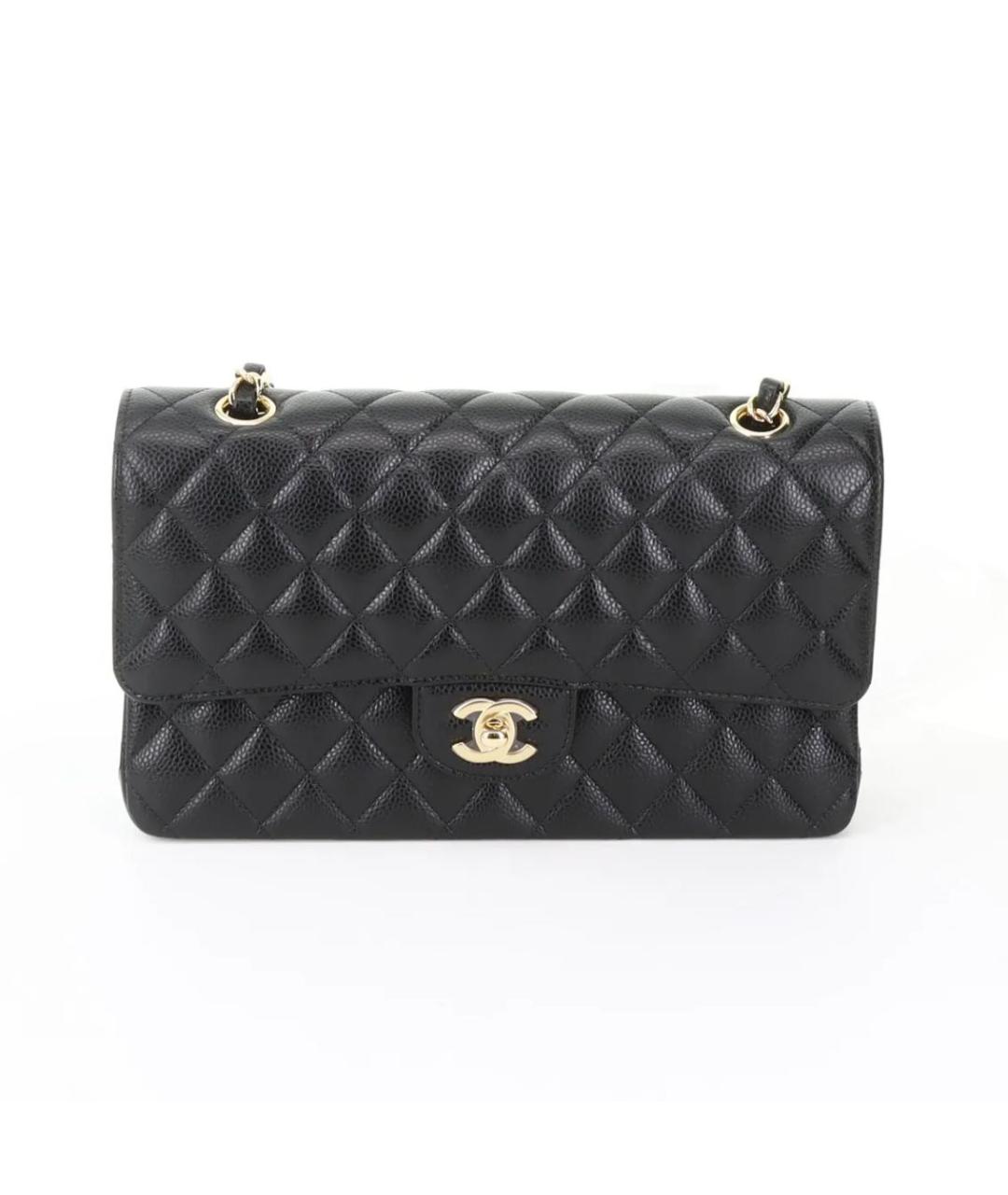 CHANEL Черная кожаная сумка через плечо, фото 9