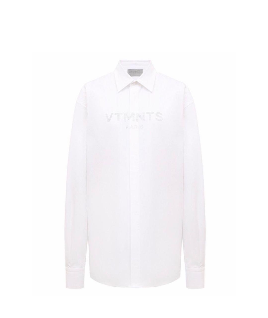 VETEMENTS Белая хлопковая рубашка, фото 1