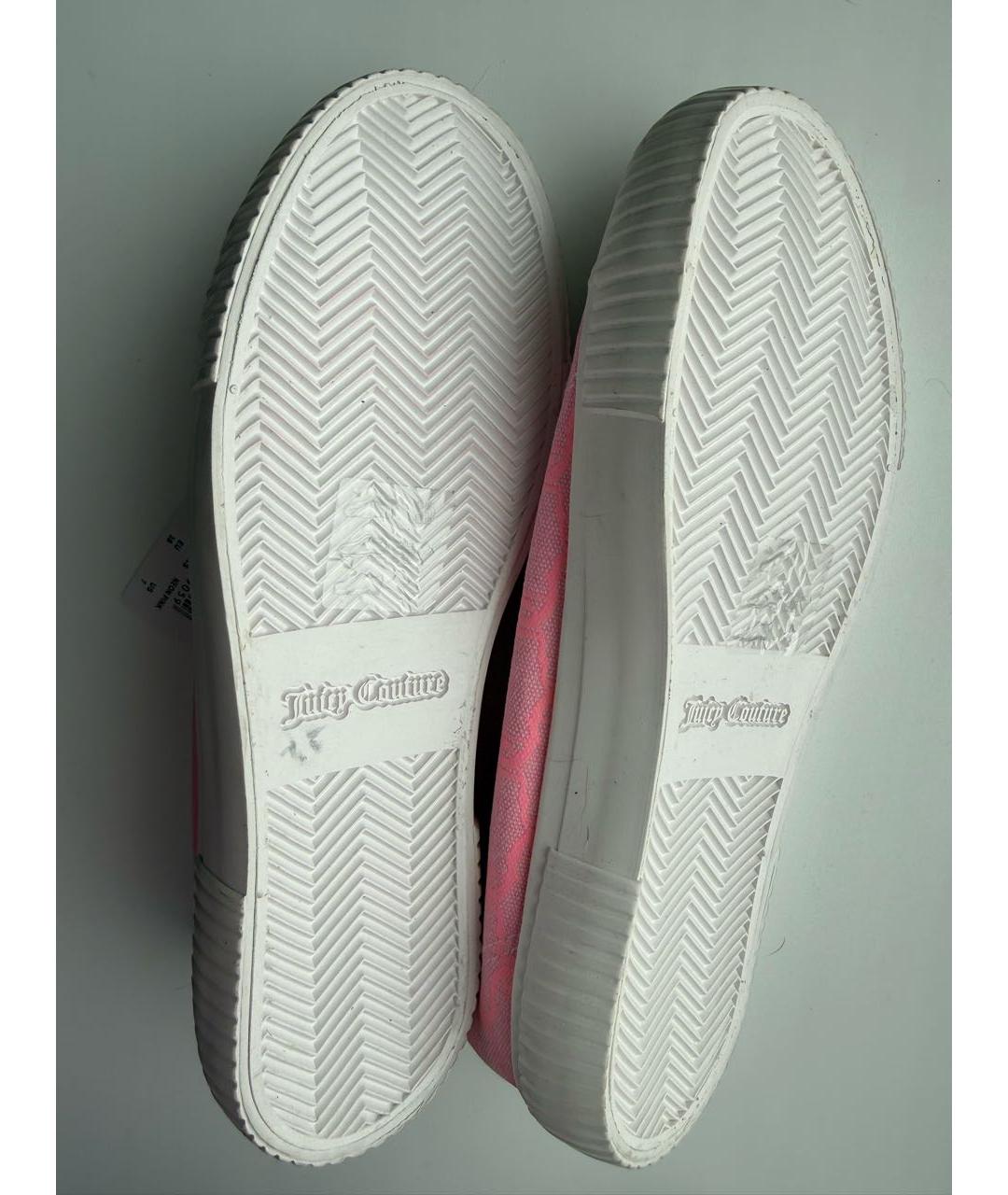 JUICY COUTURE Розовые текстильные кеды, фото 5