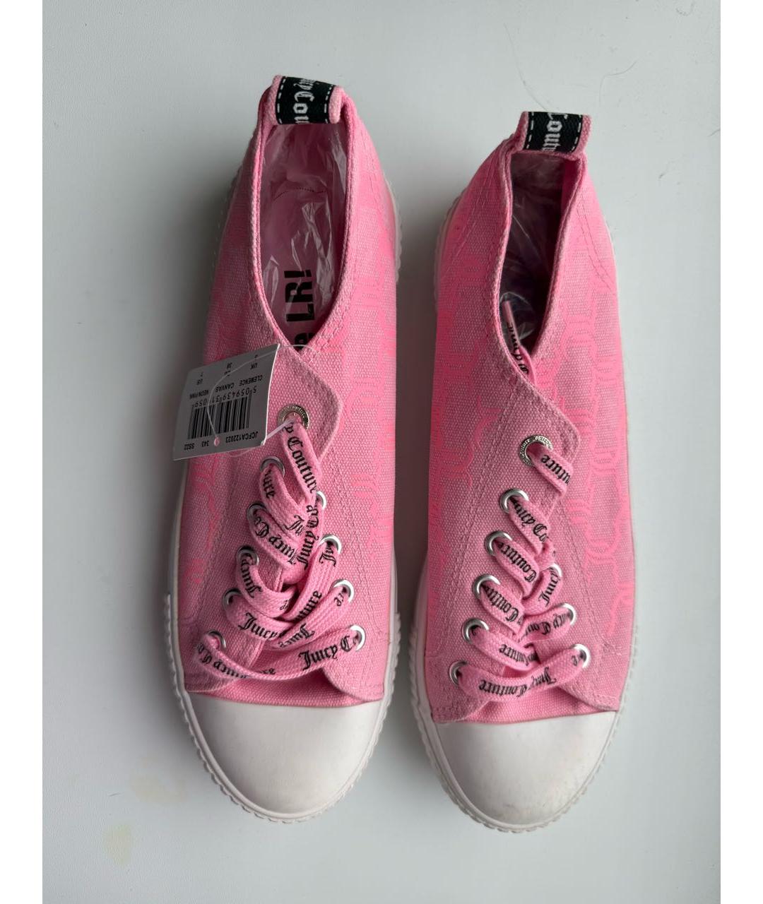 JUICY COUTURE Розовые текстильные кеды, фото 2
