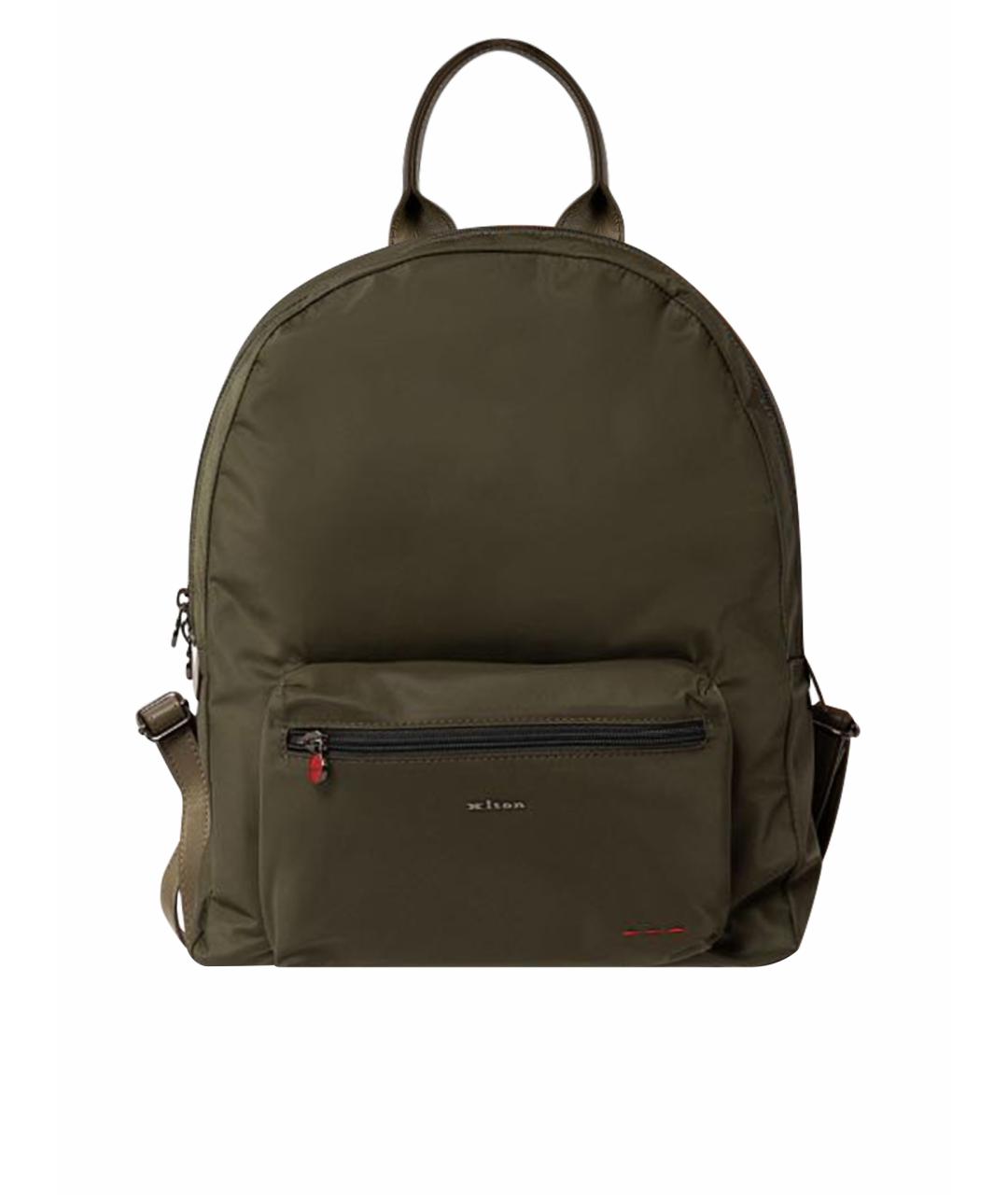 KITON Хаки тканевый рюкзак, фото 1