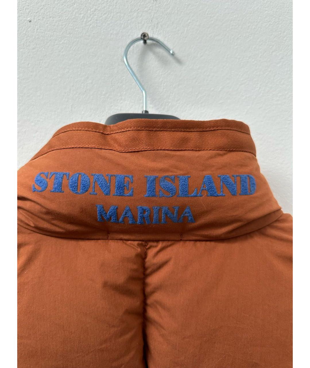 STONE ISLAND Оранжевый хлопковый жилет, фото 6