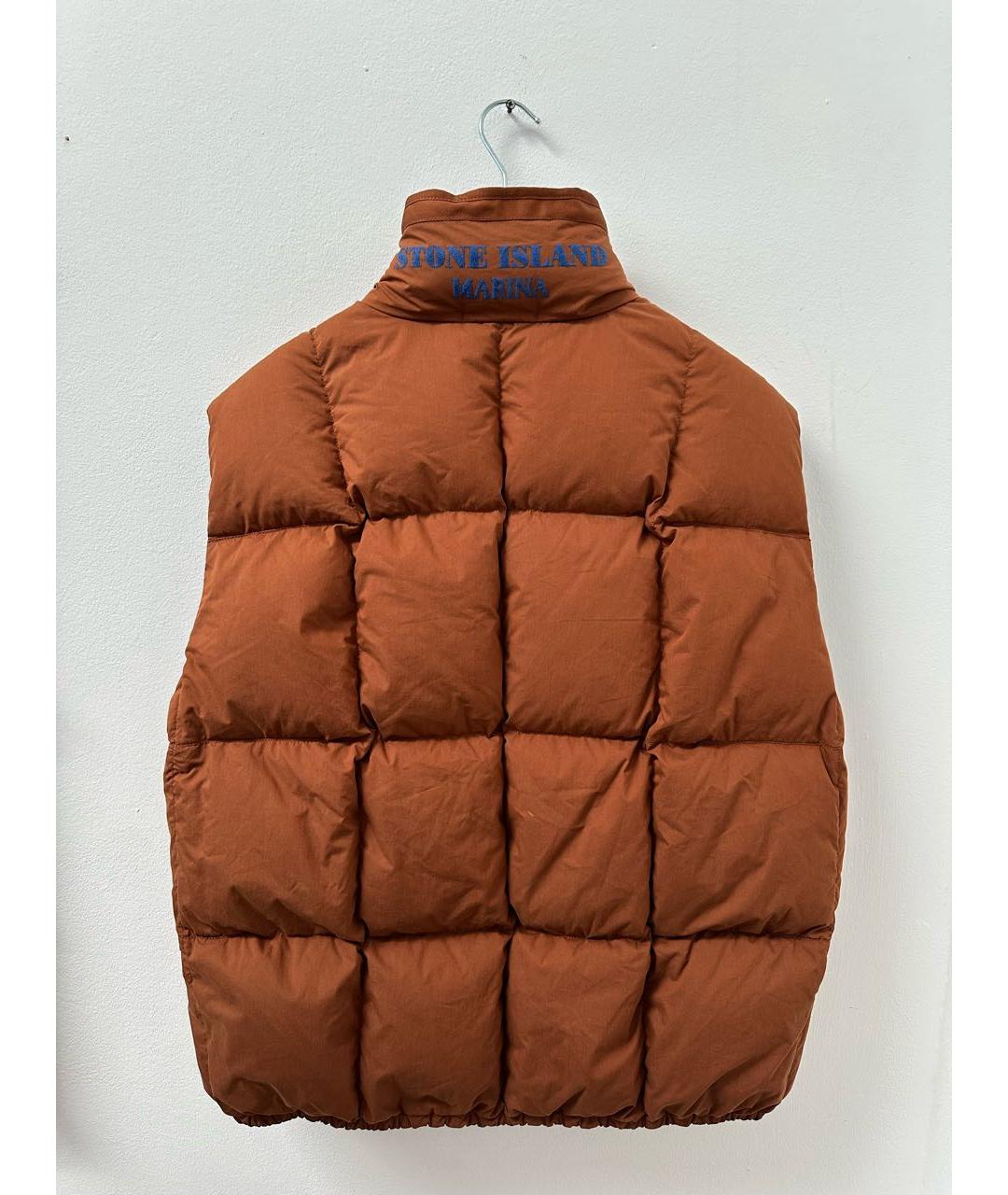 STONE ISLAND Оранжевый хлопковый жилет, фото 2