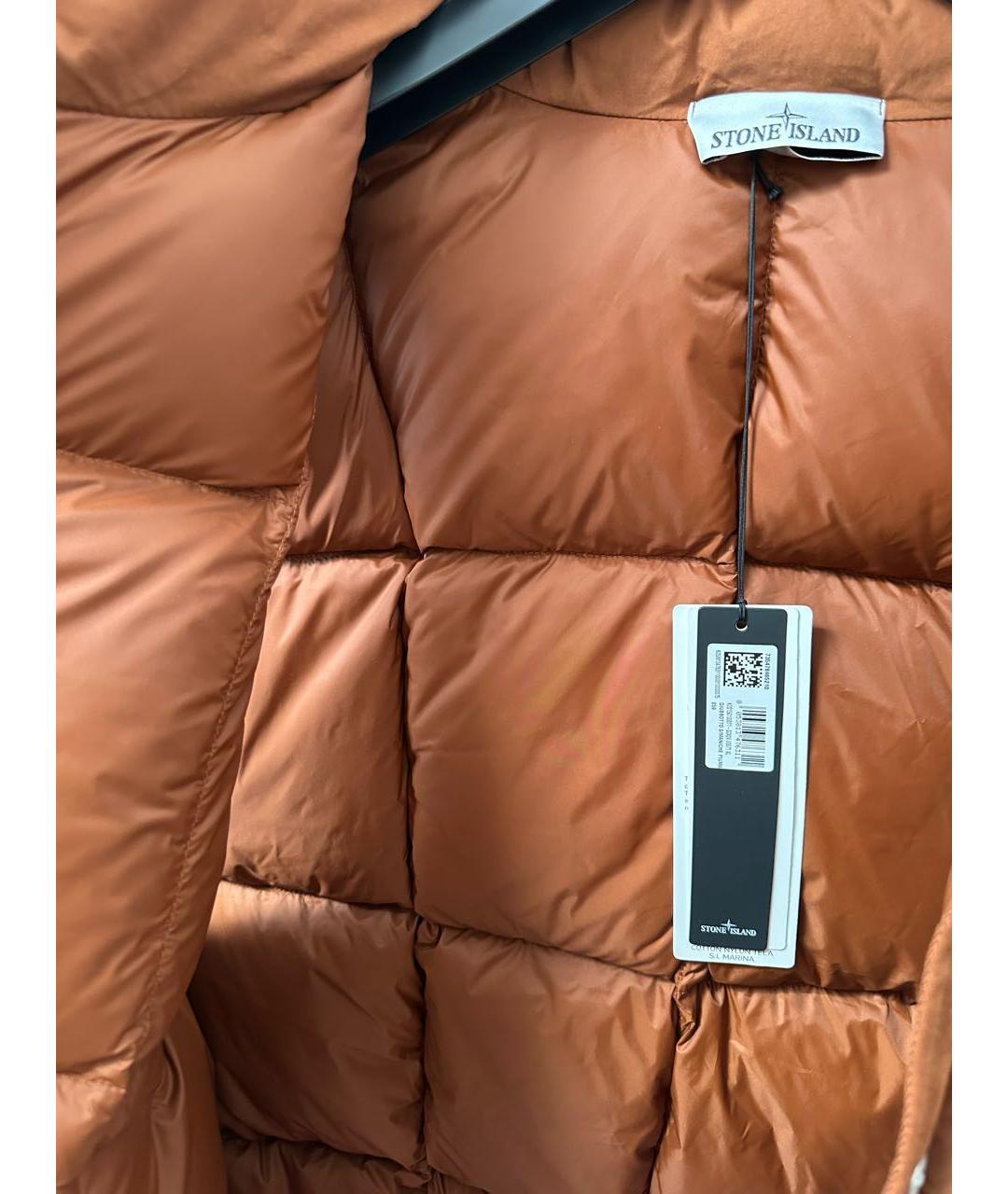 STONE ISLAND Оранжевый хлопковый жилет, фото 4