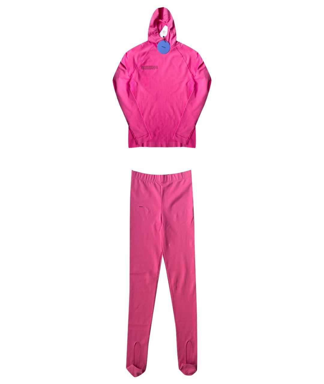 THE PANGAIA Розовый хлопковый костюм с брюками, фото 1