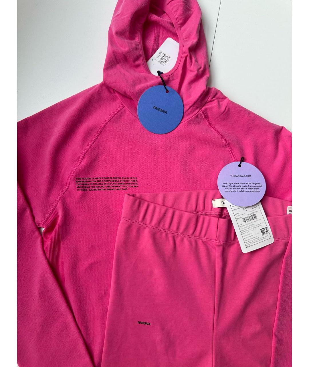 THE PANGAIA Розовый хлопковый костюм с брюками, фото 4