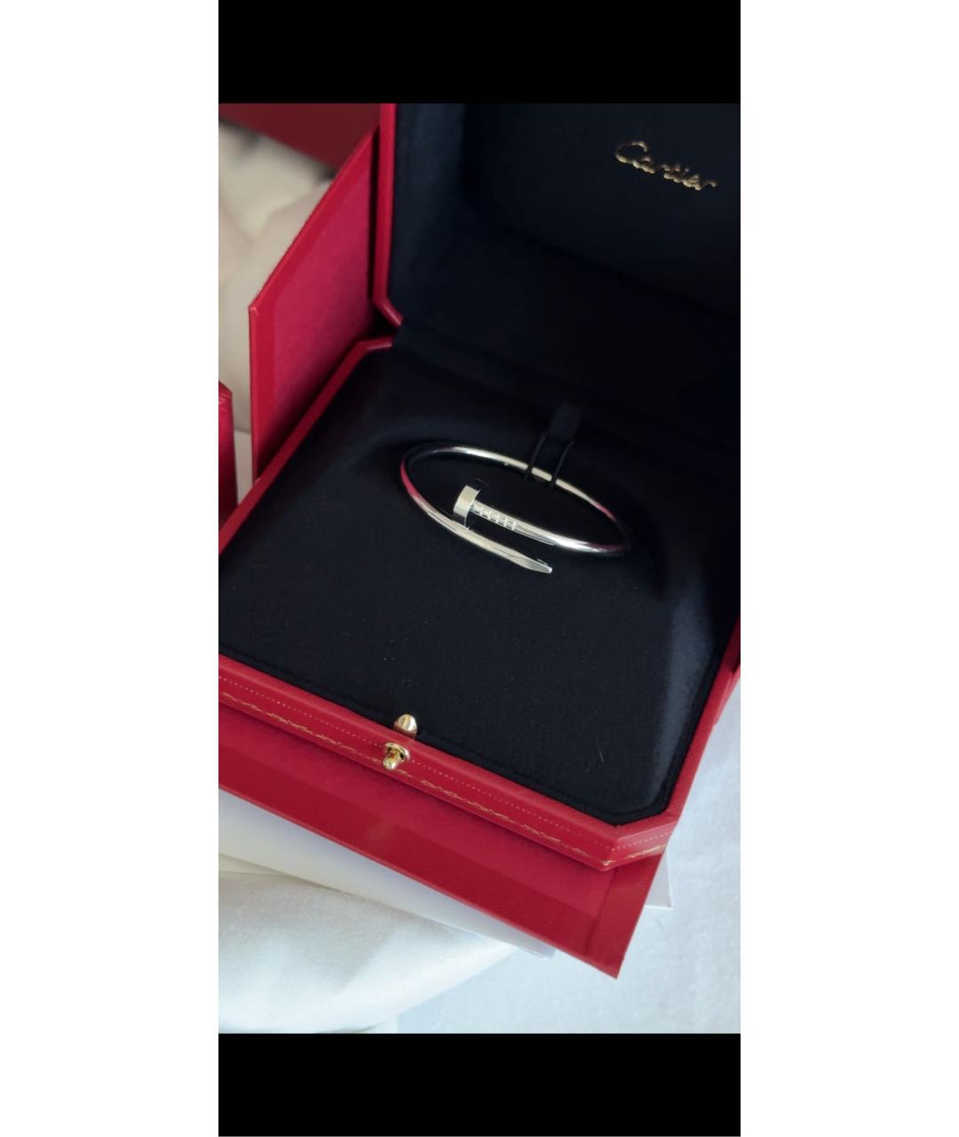 CARTIER Белый браслет из белого золота, фото 2