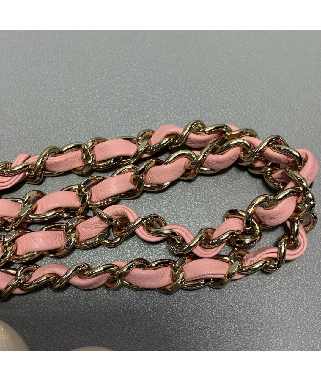 CHANEL Розовая твидовая сумка тоут, фото 7