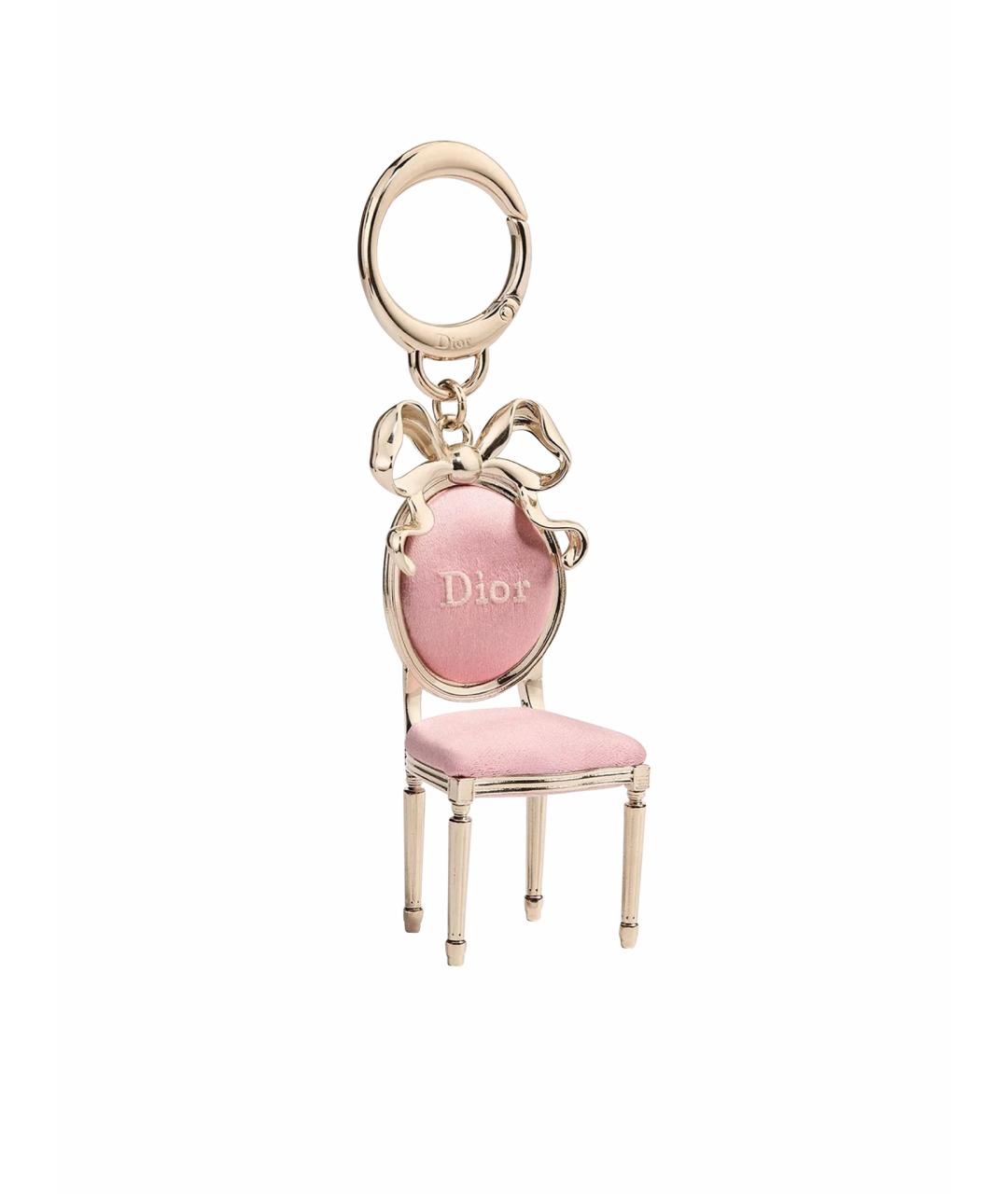 CHRISTIAN DIOR Розовый брелок, фото 1