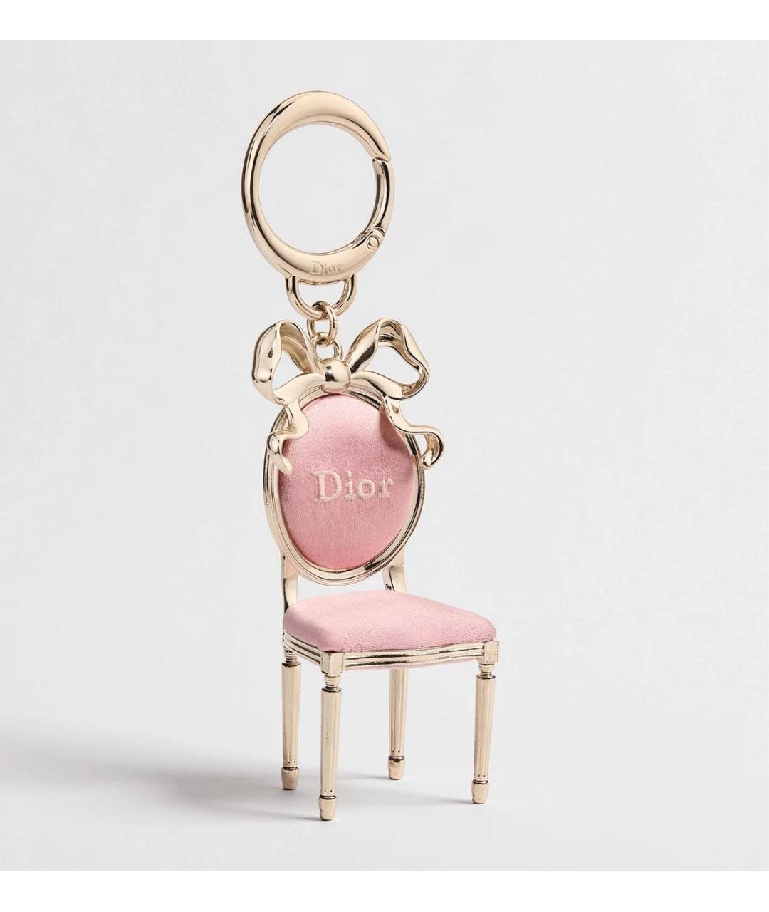 CHRISTIAN DIOR Розовый брелок, фото 4