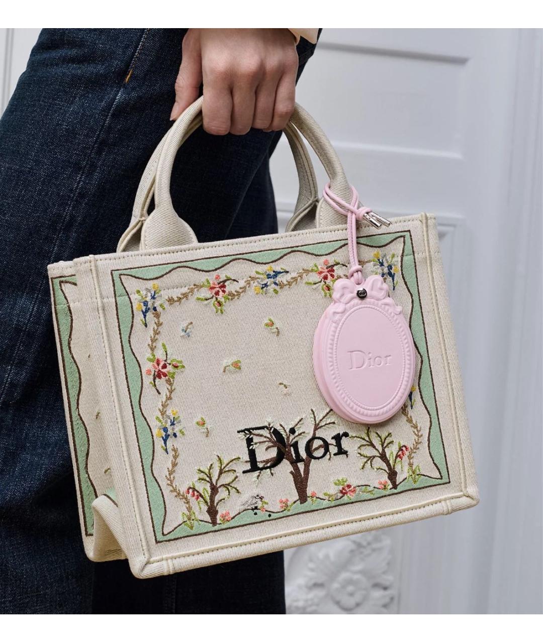 CHRISTIAN DIOR Розовый брелок, фото 2