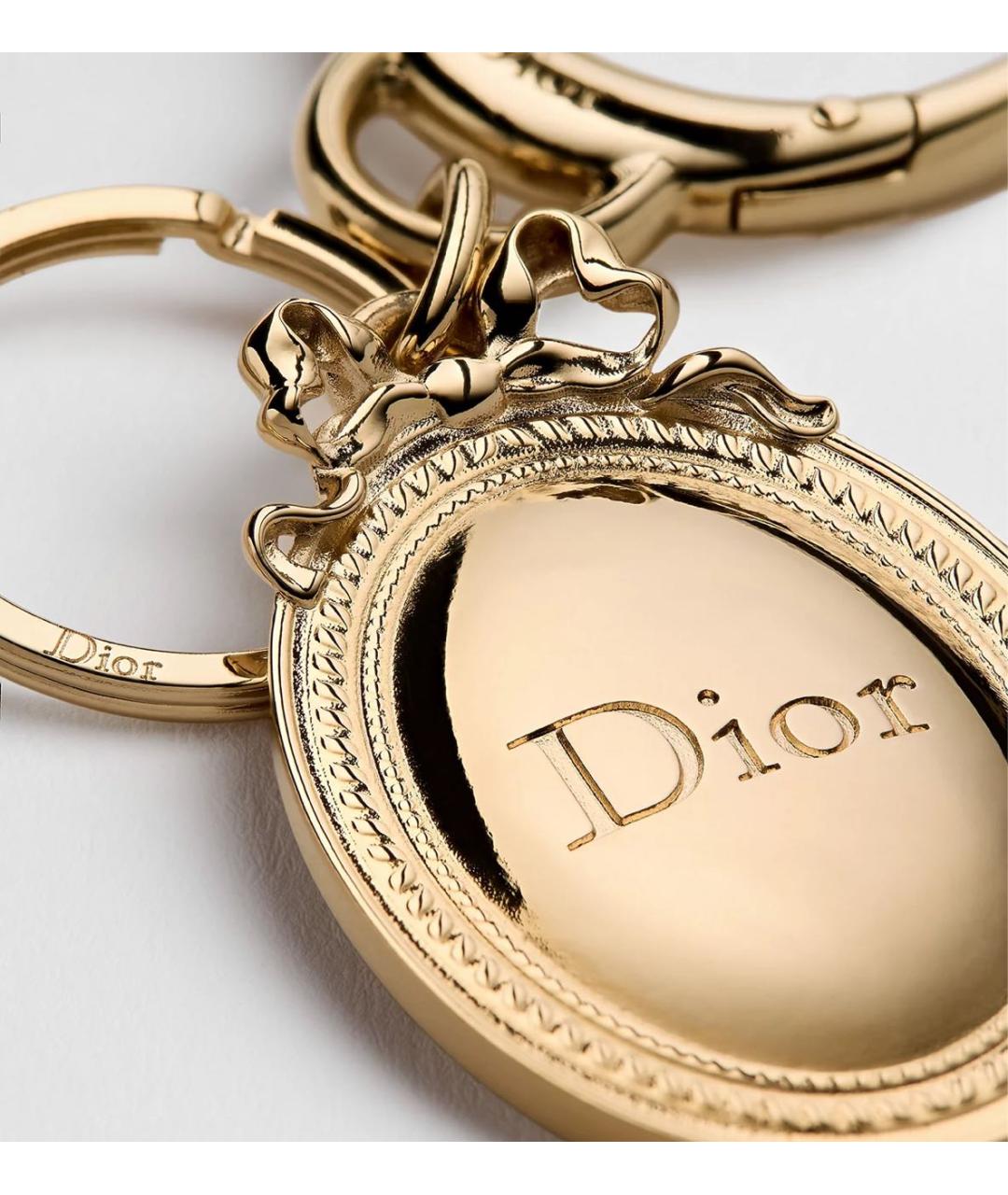 CHRISTIAN DIOR Золотой брелок, фото 3