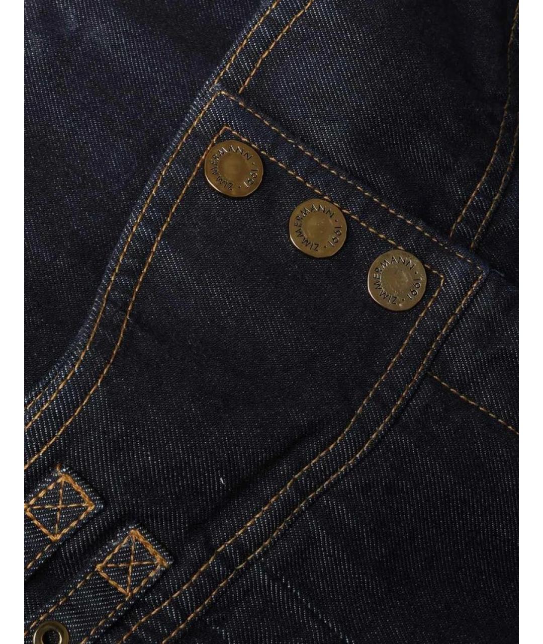 ZIMMERMANN Темно-синие хлопковые джинсы клеш, фото 6