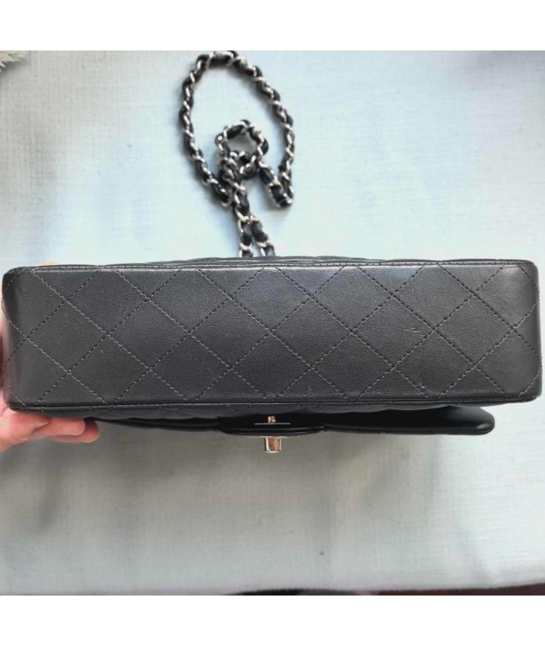 CHANEL Черная кожаная сумка через плечо, фото 3
