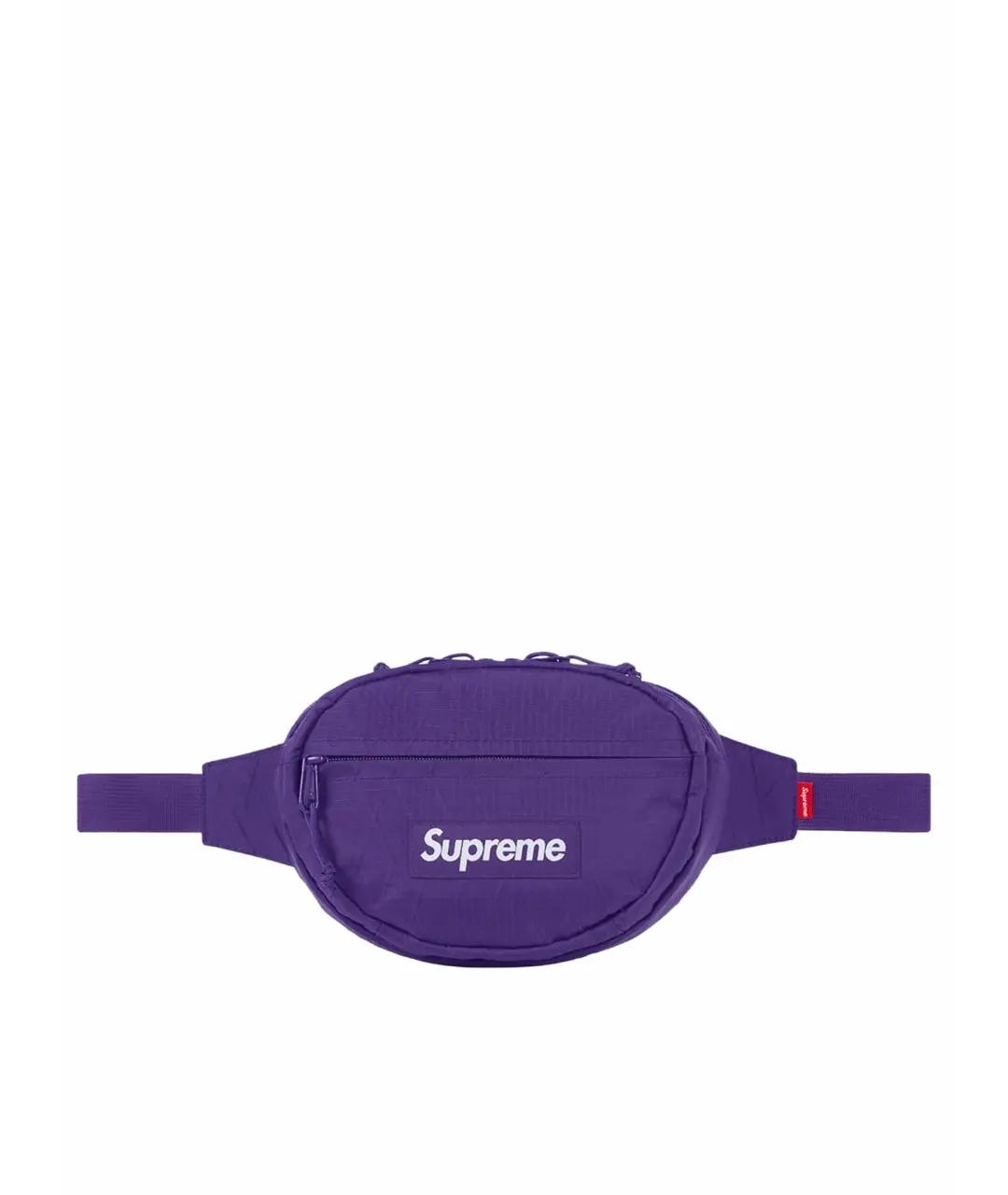 SUPREME Фиолетовая поясная сумка, фото 3