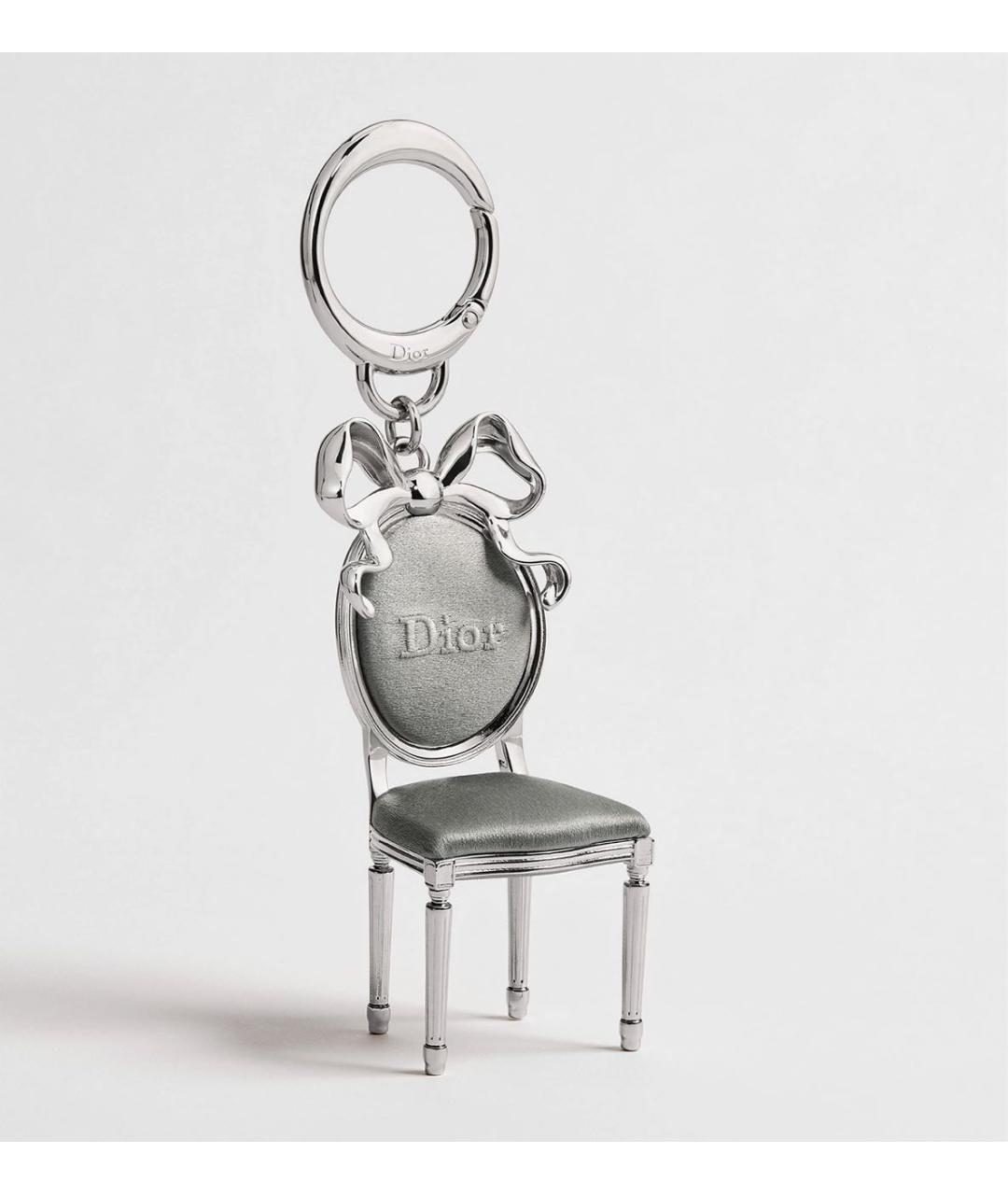 CHRISTIAN DIOR Серый брелок, фото 4