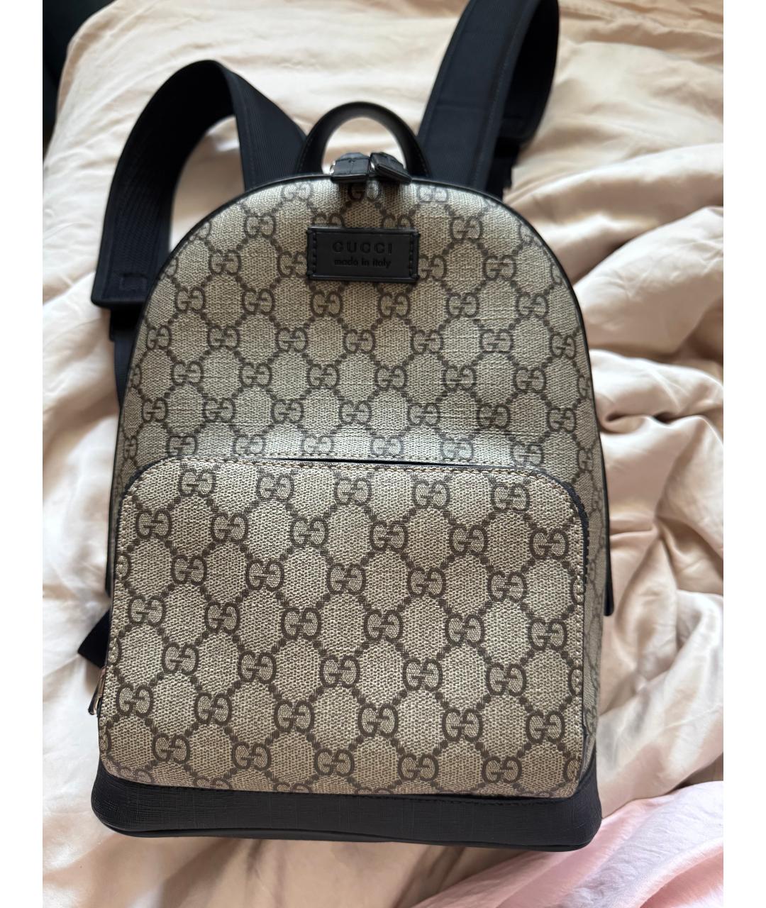 GUCCI Бежевый рюкзак, фото 5