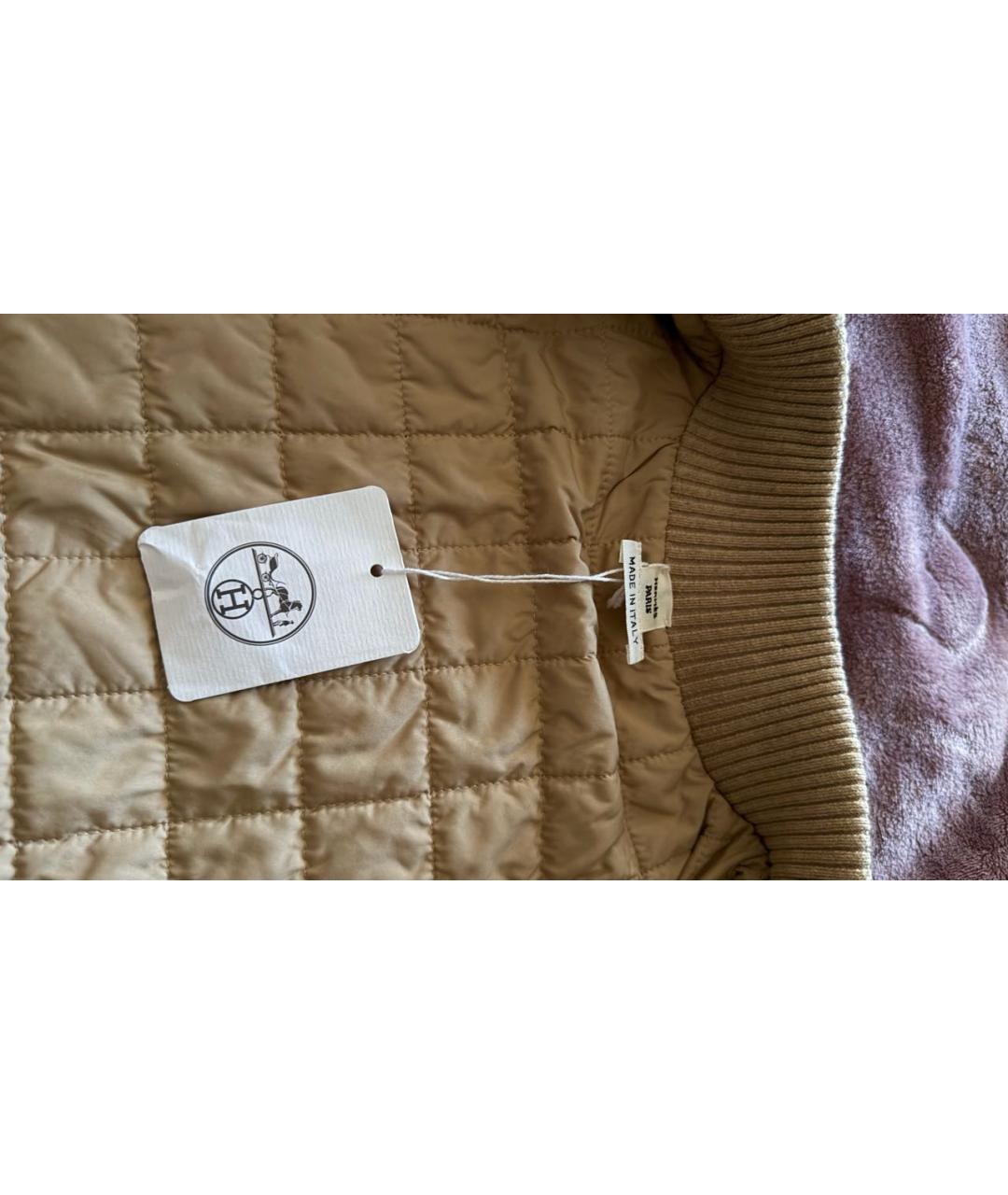 HERMES Бежевая кашемировая куртка, фото 6