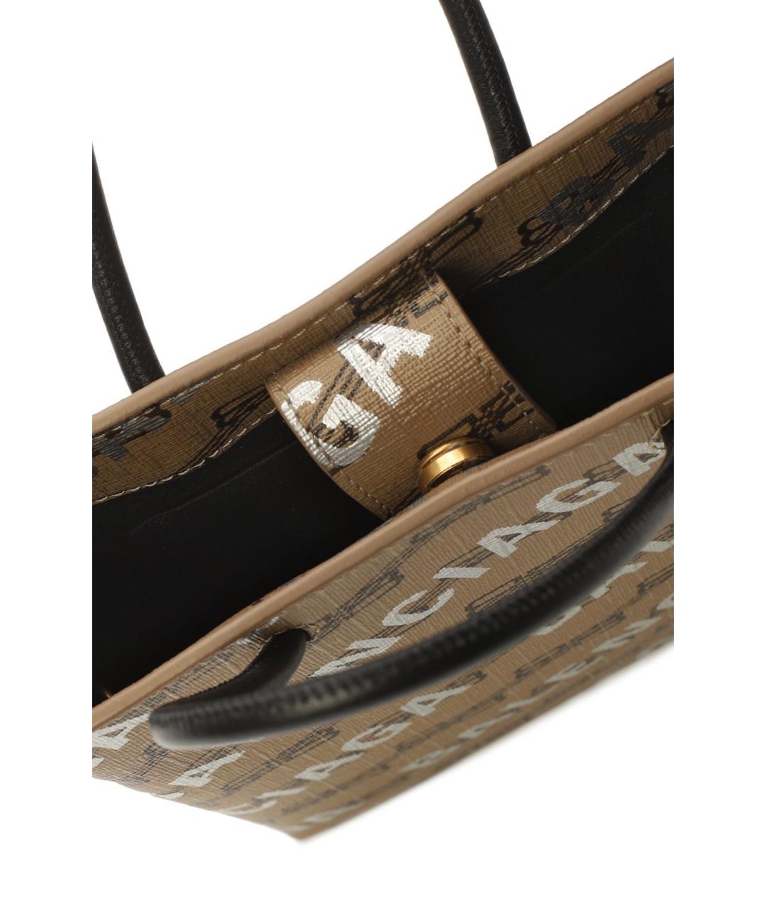 BALENCIAGA Коричневая сумка тоут, фото 4