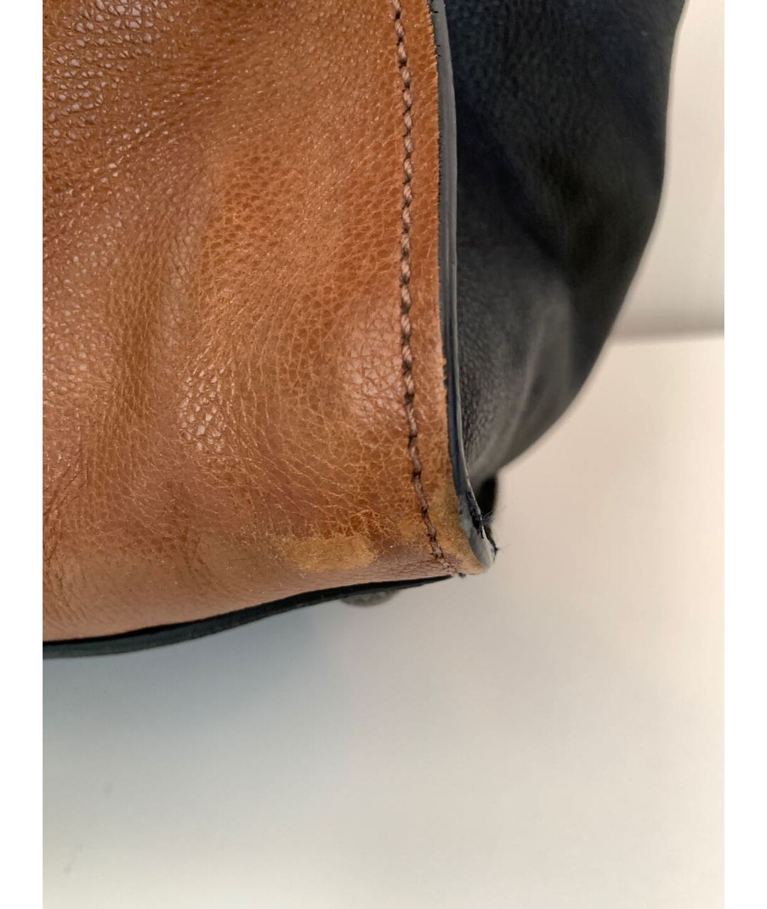 PRADA Черная кожаная сумка тоут, фото 8