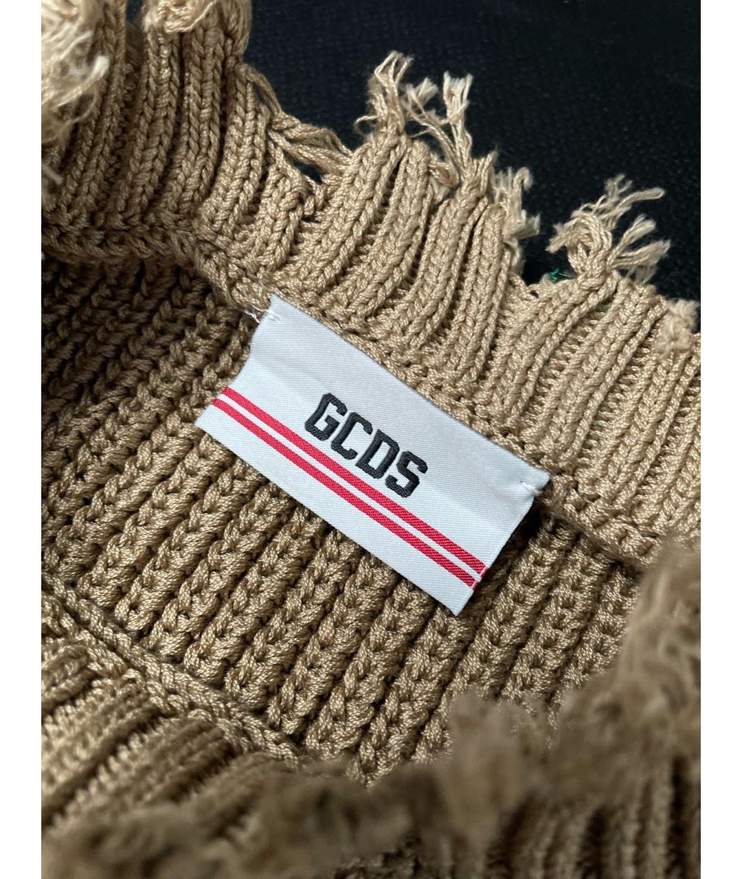 GCDS Коричневый шерстяной джемпер / свитер, фото 4