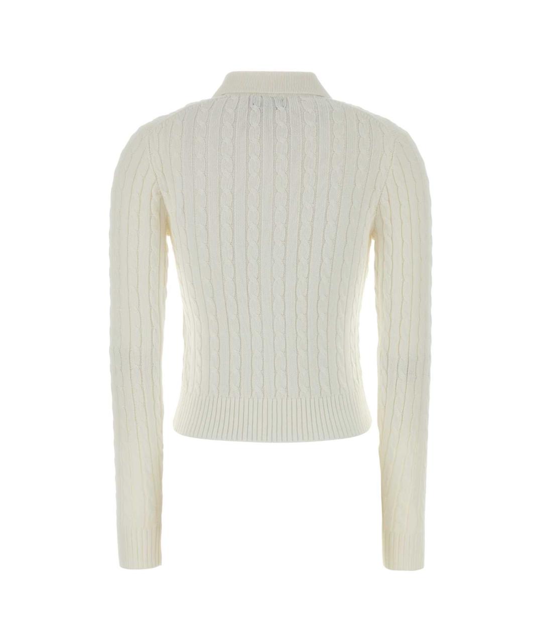 POLO RALPH LAUREN Белый хлопковый кардиган, фото 2