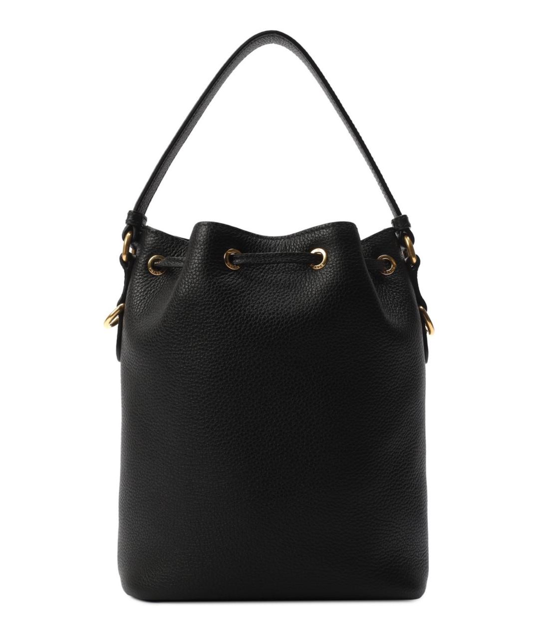 PRADA Черная кожаная сумка через плечо, фото 3