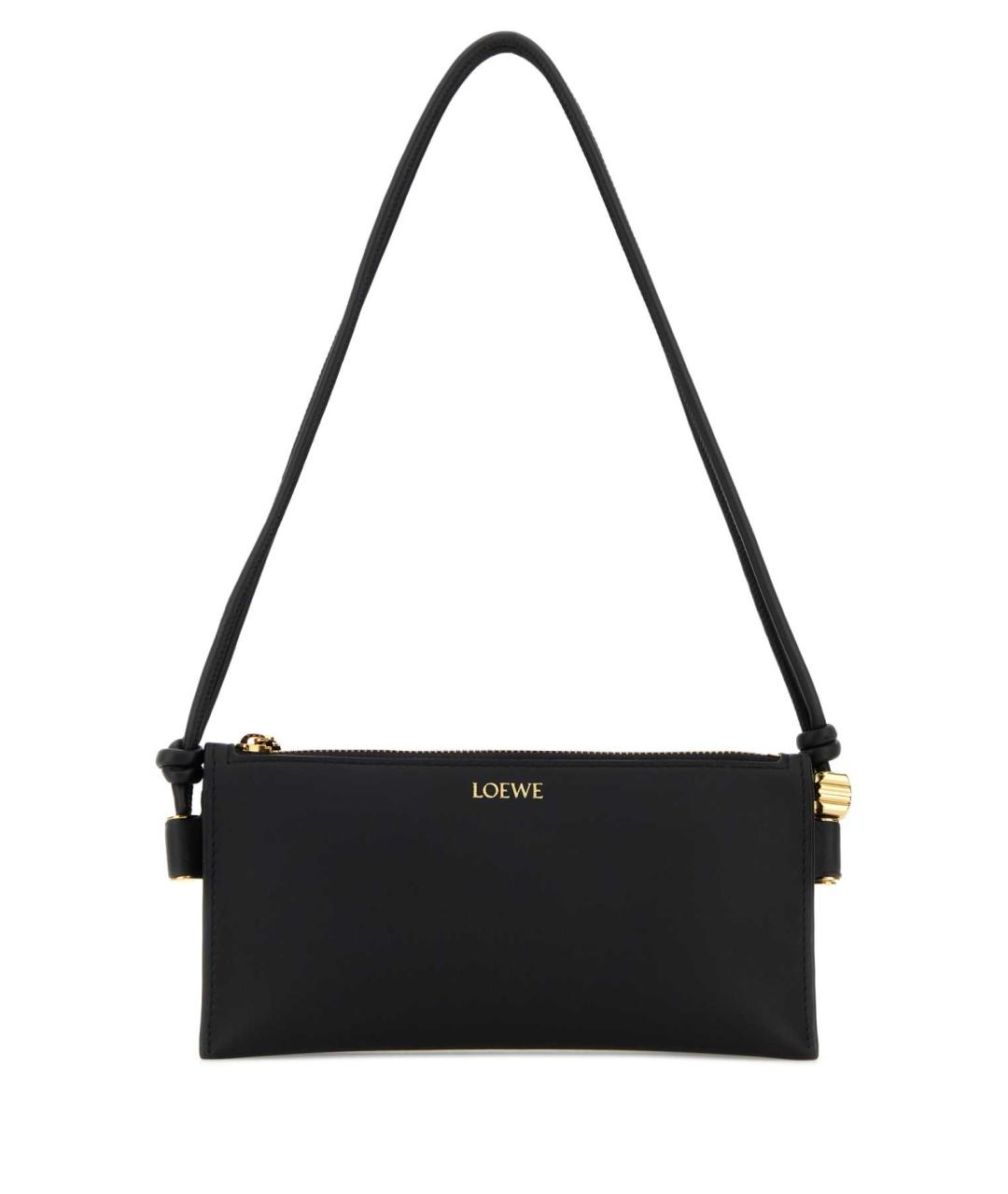 LOEWE Черная кожаная сумка через плечо, фото 1
