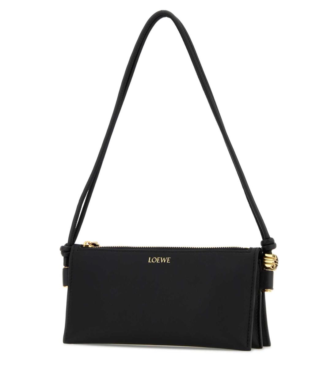 LOEWE Черная кожаная сумка через плечо, фото 2