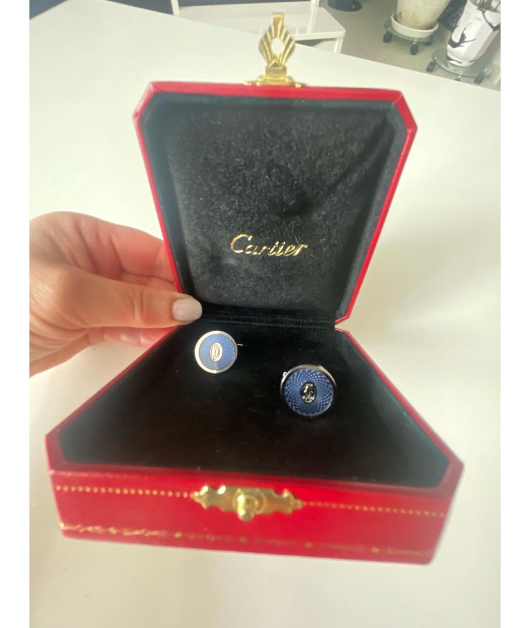 CARTIER Голубые запонки, фото 5