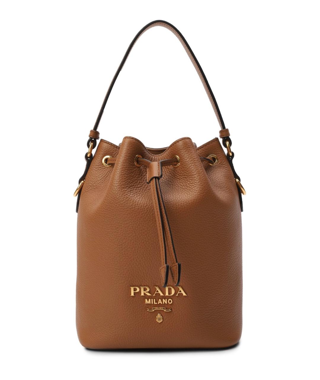 PRADA Черная кожаная сумка через плечо, фото 5