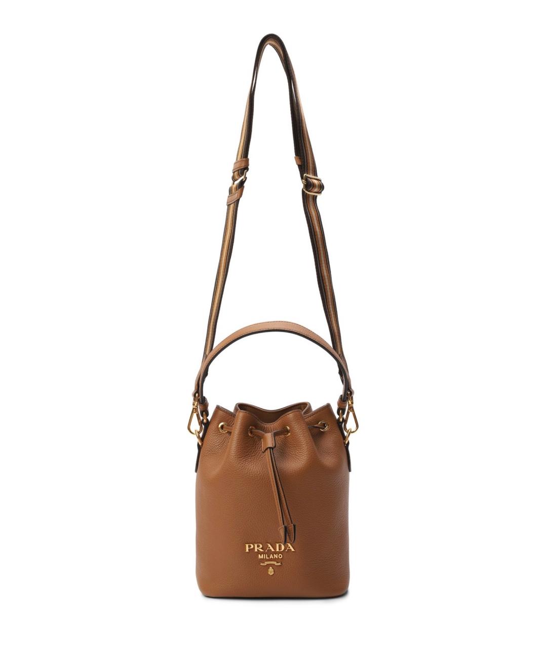 PRADA Черная кожаная сумка через плечо, фото 1