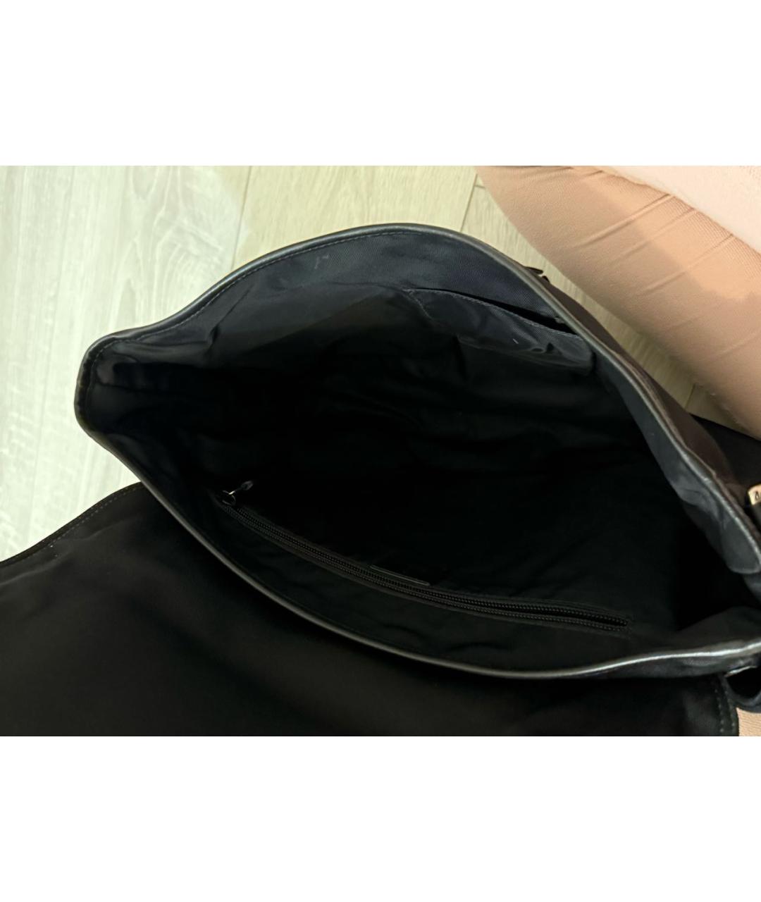 GUCCI Черная тканевая сумка на плечо, фото 3